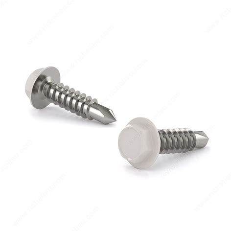 white head sheet metal screws|white head self tapping screws.